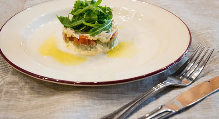 Салат с крабом и дайконом: пошаговый рецепт