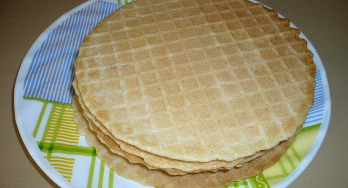 Постные хрустящие вафли