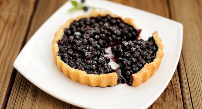 Творожные корзиночки с ягодами