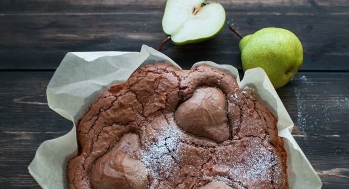 Грушево-шоколадный пирог