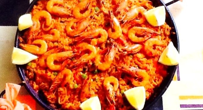 Валенсийская паэлья с морепродуктами