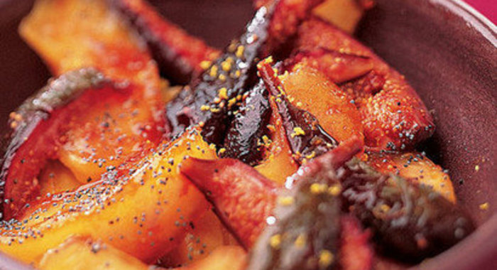 Рагу из инжира и яблок