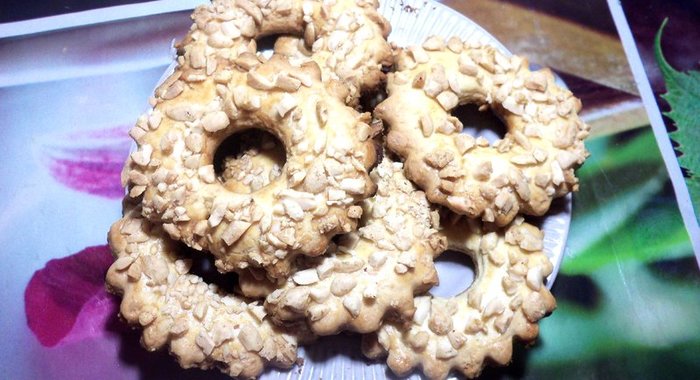 Песочные кольца с арахисом