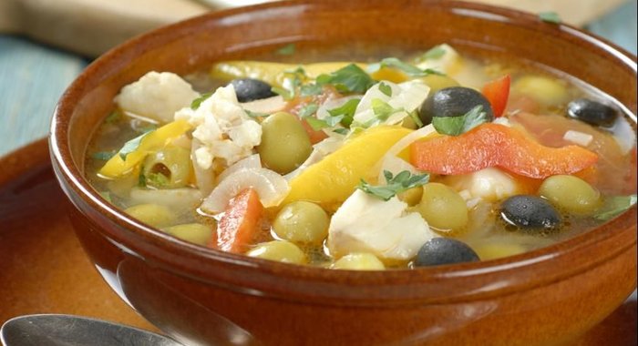 Рыбный суп по-гречески