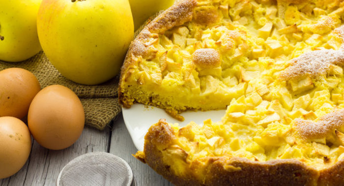 Крамбл с яблоками
