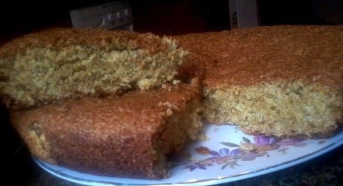 Постная коврижка с морковью