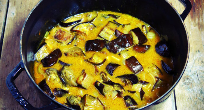 Баклажаны карри в кокосовом молоке