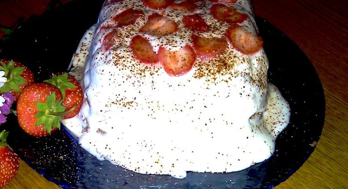 Пирог-минутка в микроволновке