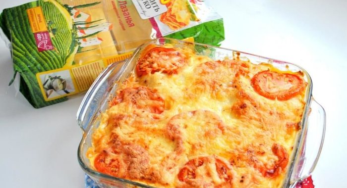 Лазанья с форелью