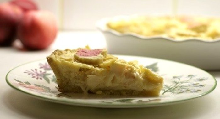 Яблочный пирог с заварным кремом