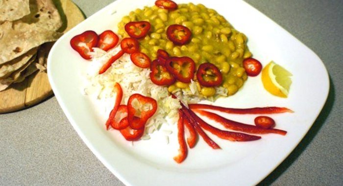 Карри из соевых бобов