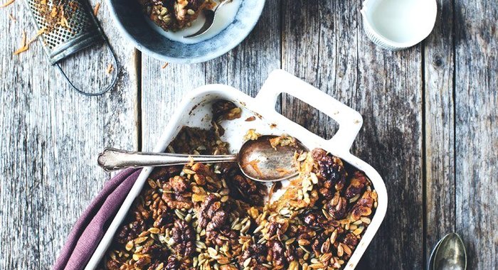 Морковный пирог с геркулесом