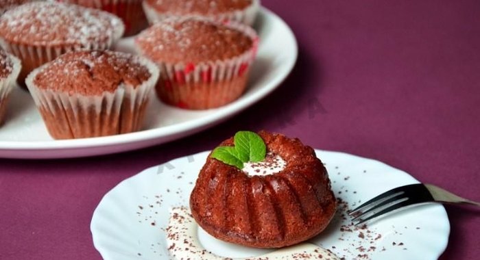 Кекс с шоколадом