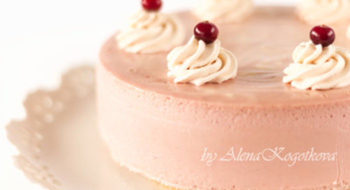 Мраморный Клюквенный Чизкейк