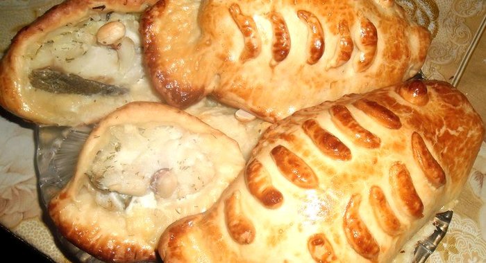 Треска в тесте с луком и специями