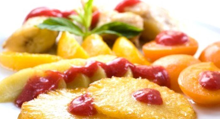 Печеный карамелизованный ананас