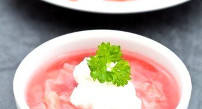 Суп из ревеня