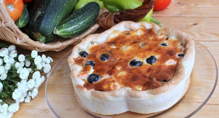 Пирог с форелью