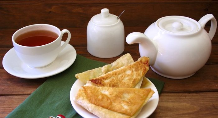 Конвертики с сыром и зеленью