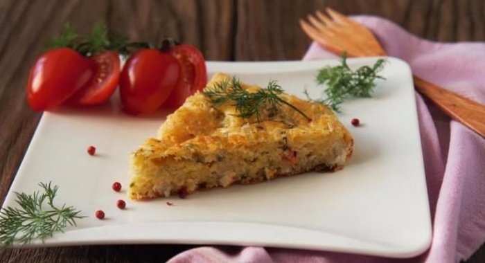 Рыбный пирог на скорую руку