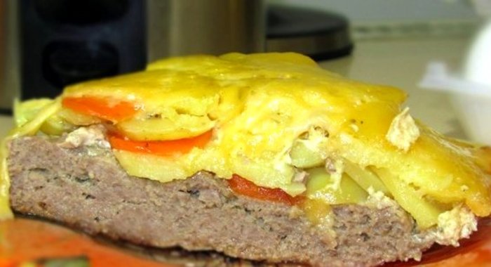 Запеканка с мясом и картошкой