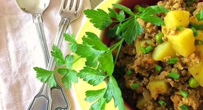 Говяжий фарш по-индийски