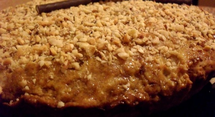 Яблочно-морковный пирог (без яиц)