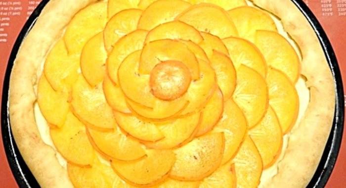 Пирог с хурмой