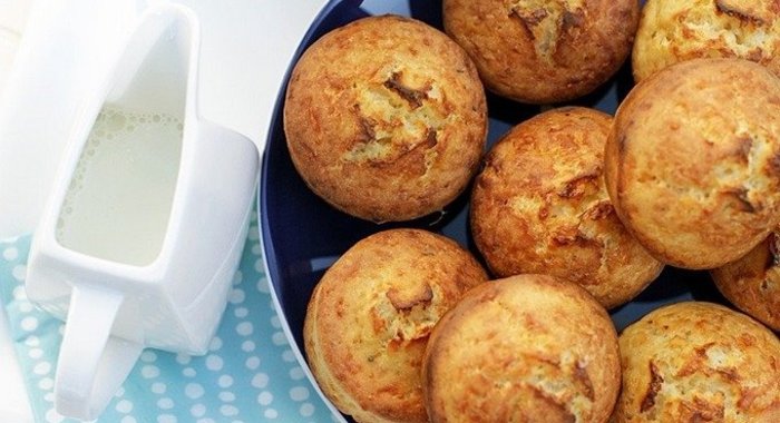 Постные яблочные маффины