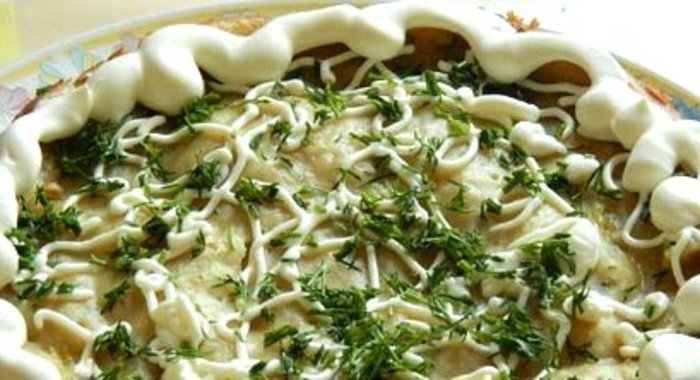 Заливной пирог на кефире в мультиварке