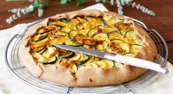 Пирог с цукини, рикоттой и эстрагоном