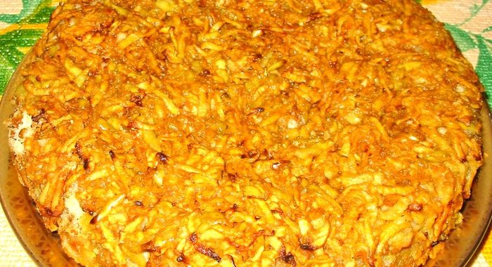 Насыпной яблочный пирог