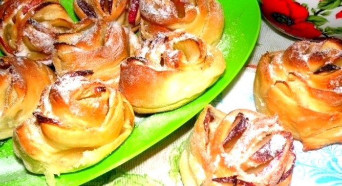 Яблочные булочки