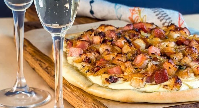 Эльзаский пирог фламкухен