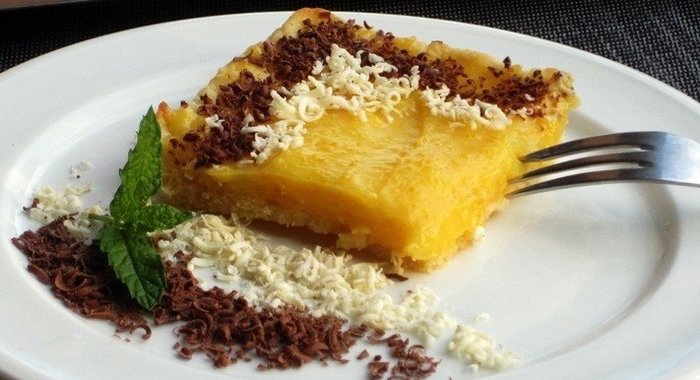 Кокосовый пирог с апельсиновым кремом