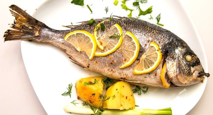 Дорада с лимоном