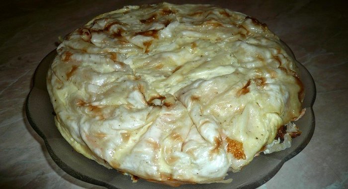 Пирог закусочный с квашеной капустой