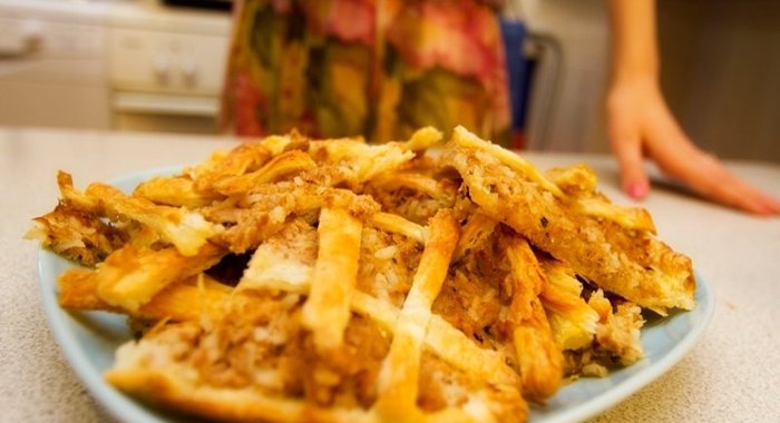 Рыбный пирог на скорую руку