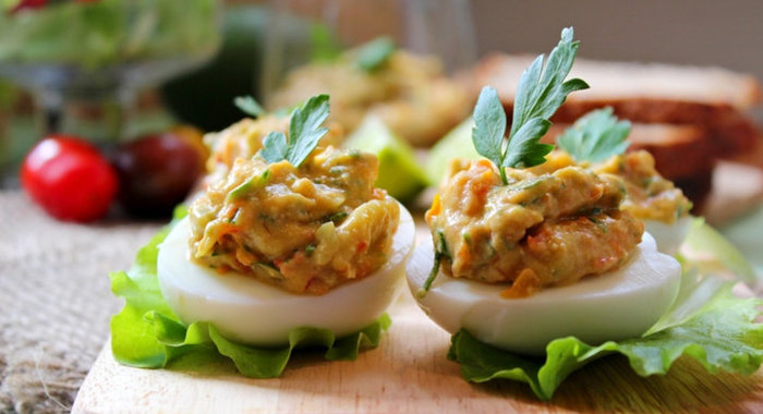 Закуски из яиц