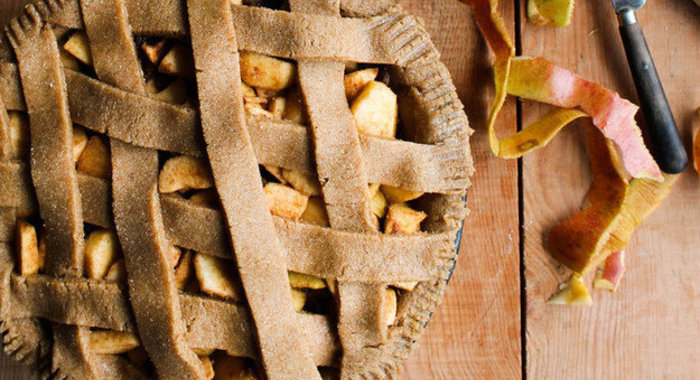 Вегетарианский яблочный пирог