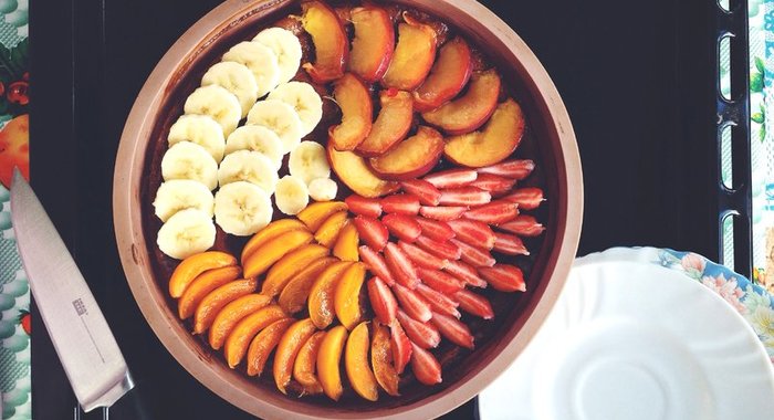 Творожный тарт с абрикосами