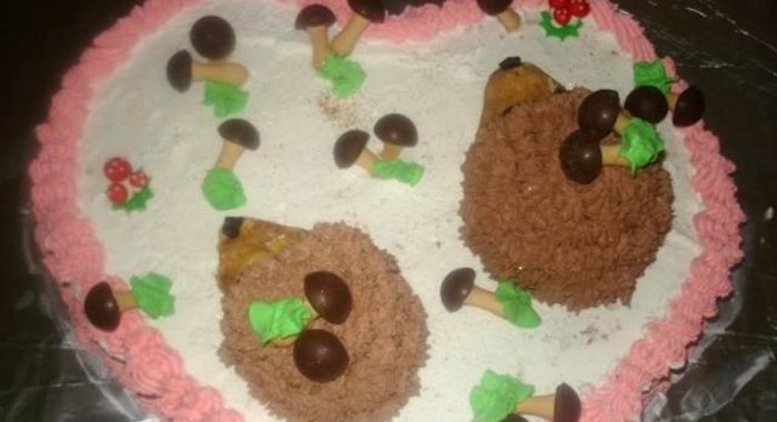 Бисквит со сливками