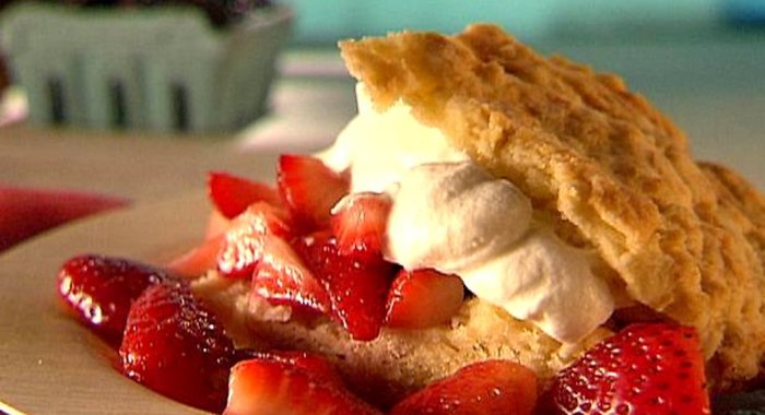 Быстрый клубничный пирог