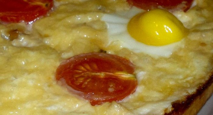 Куриный киш на рисовом тесте