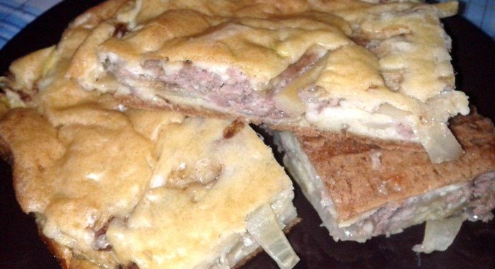 Заливной мясной пирог