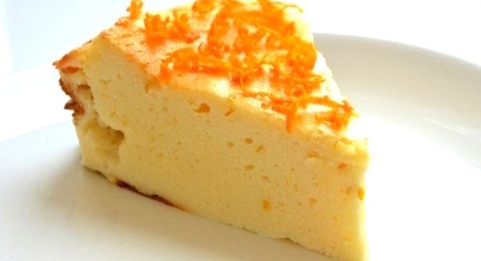 Творожный пирог с апельсиновой цедрой