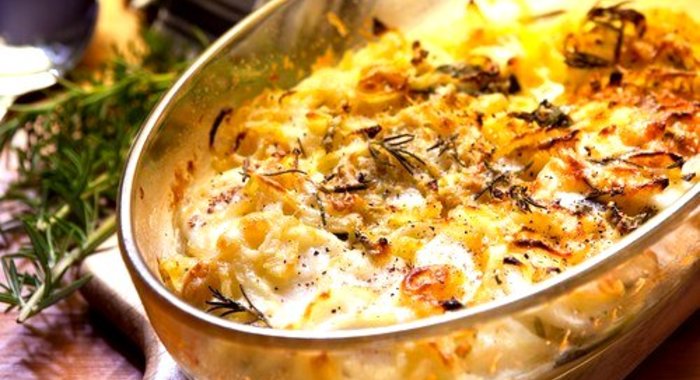 Картофельный пирог с семгой