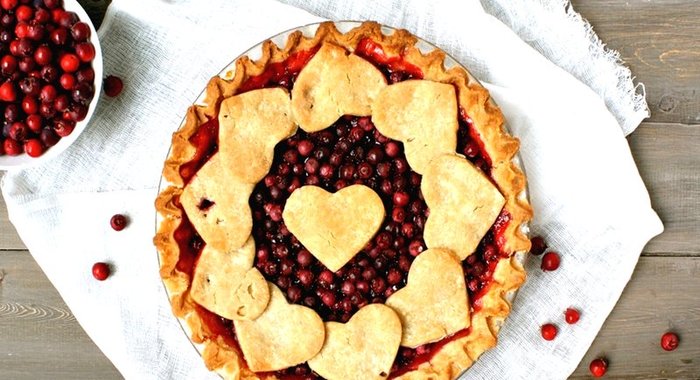 Постный пирог с ягодами