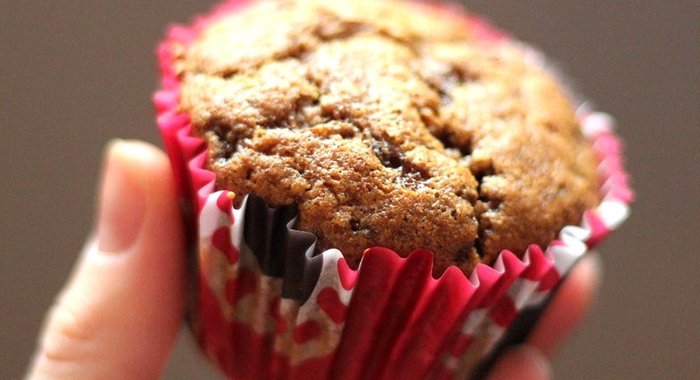 Тыквенные маффины с карамелью