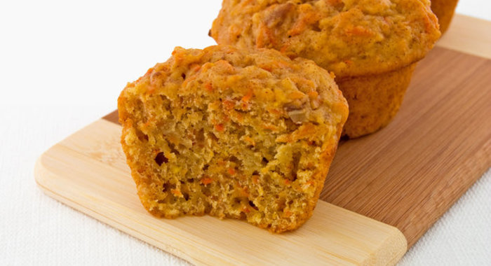 Морковные маффины с имбирем и корицей